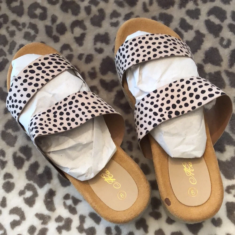 Mata Cheetah Priscilla Platform Espadrilles Women’s Shoes Size 9